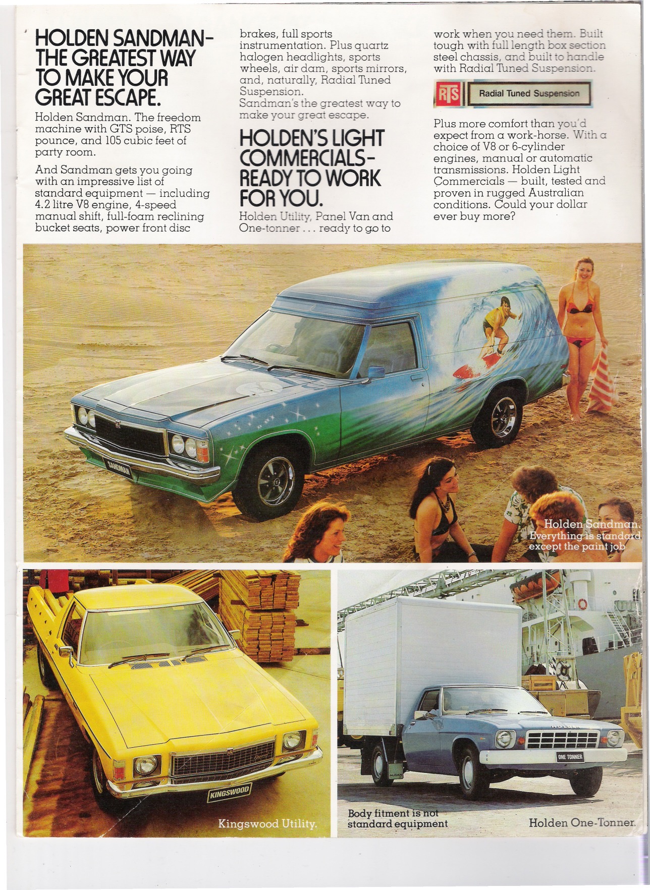 1979 Holden Model Range Page 9